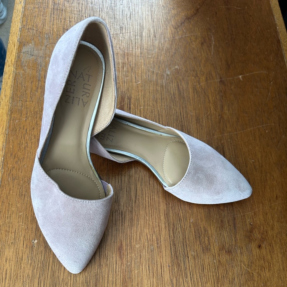 Naturalizer Women's Samantha Light Pink Suede Flats
